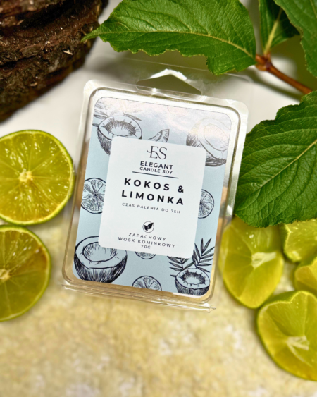 Wosk kominkowy – Kokos & Limonka
