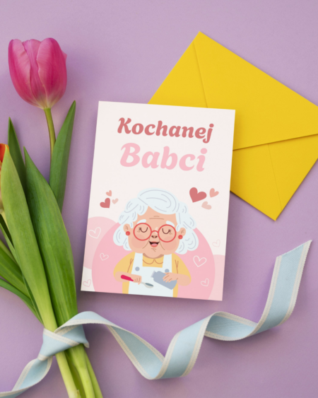 Kartka okolicznościowa - Kochanej Babci