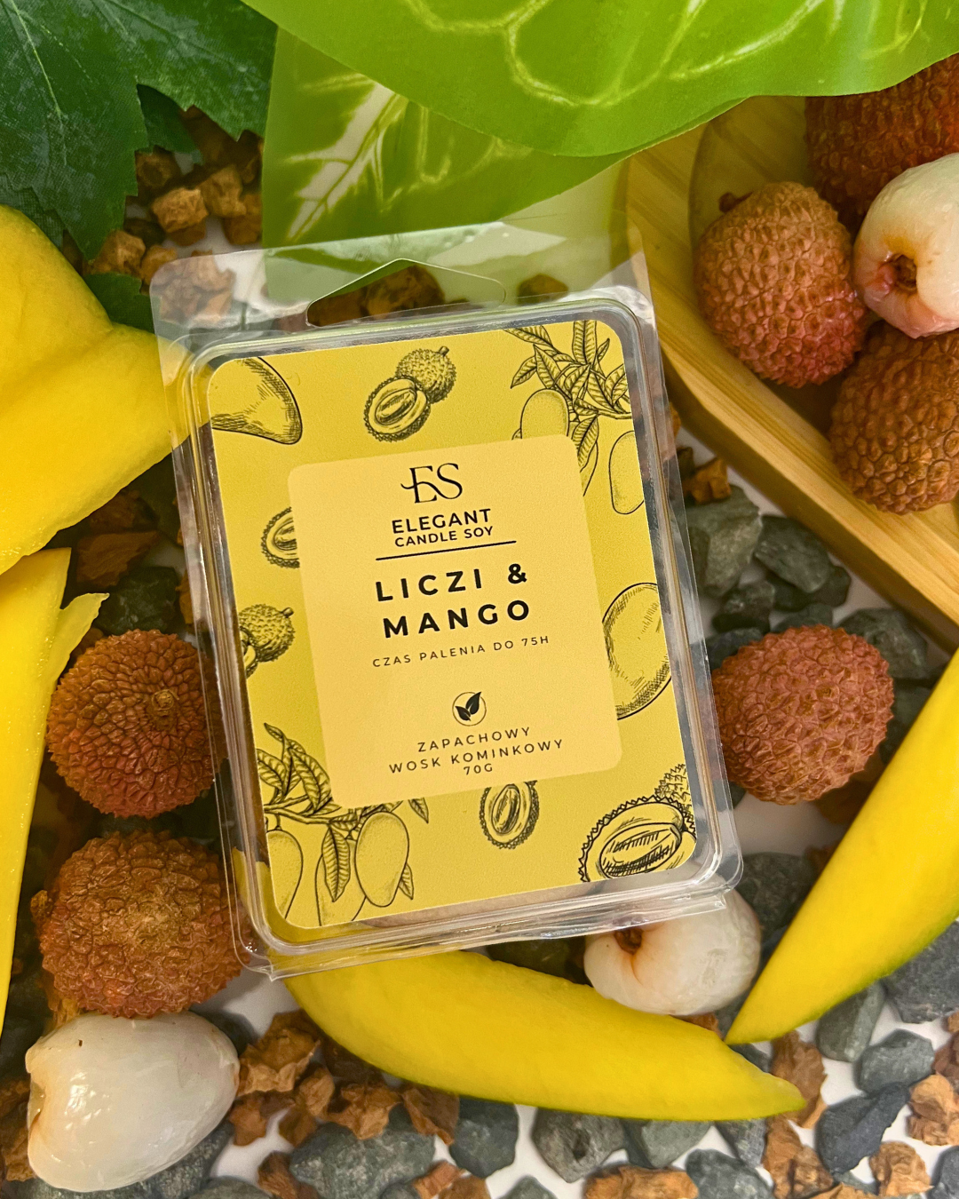 Wosk kominkowy – Liczi & Mango